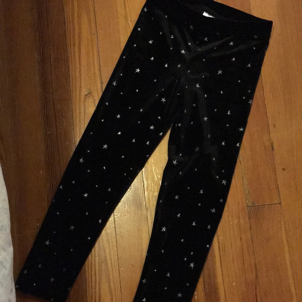 Girls velvet leggings